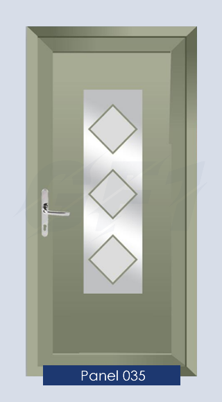 uPVC stainless steel door panel 35