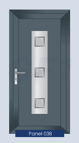 uPVC stainless steel door panel 38