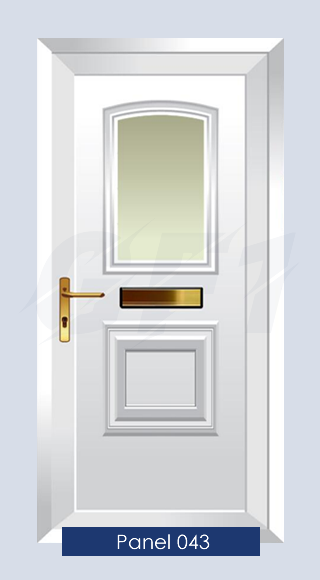 uPVC Britannia door panel 43