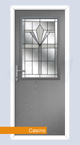 Casino composite door glass